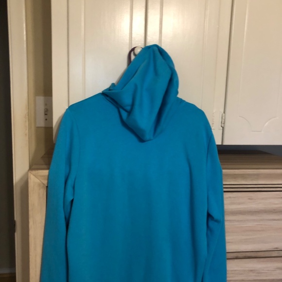 Pink by Victoria’s Secret- Teal Hoodie with Zip Front - Picture 3 of 7